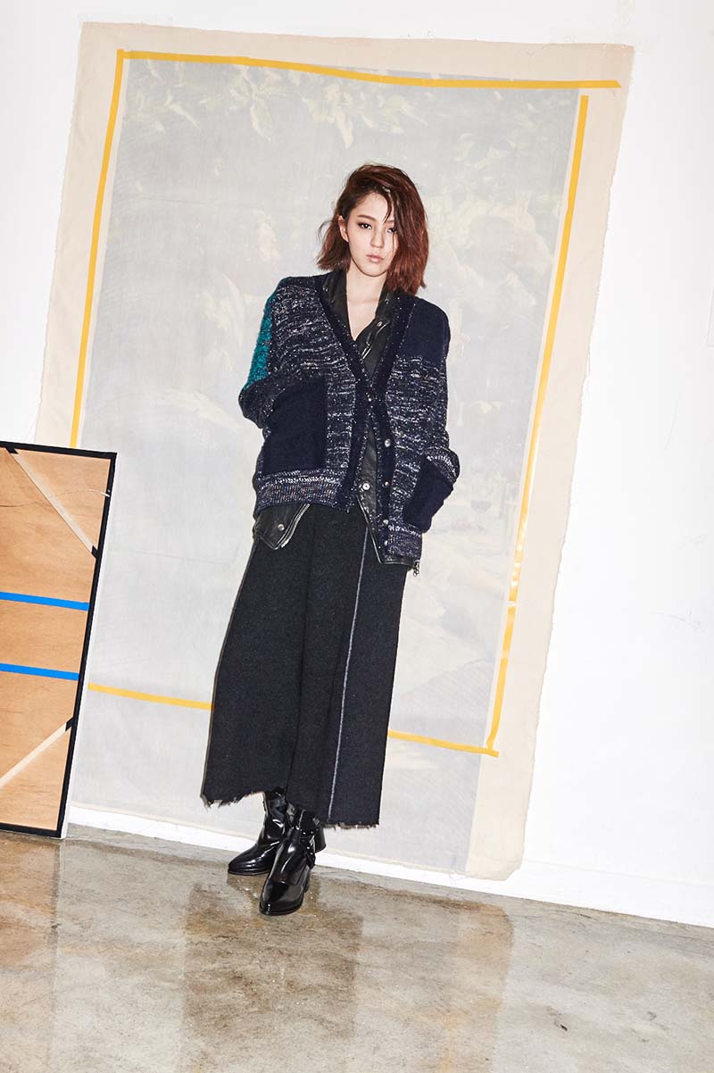 double face wide pants