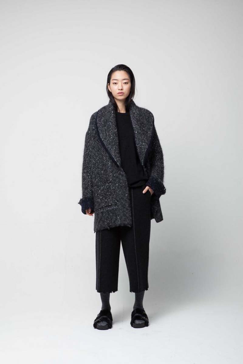 shawl collar boyfriend cardigan