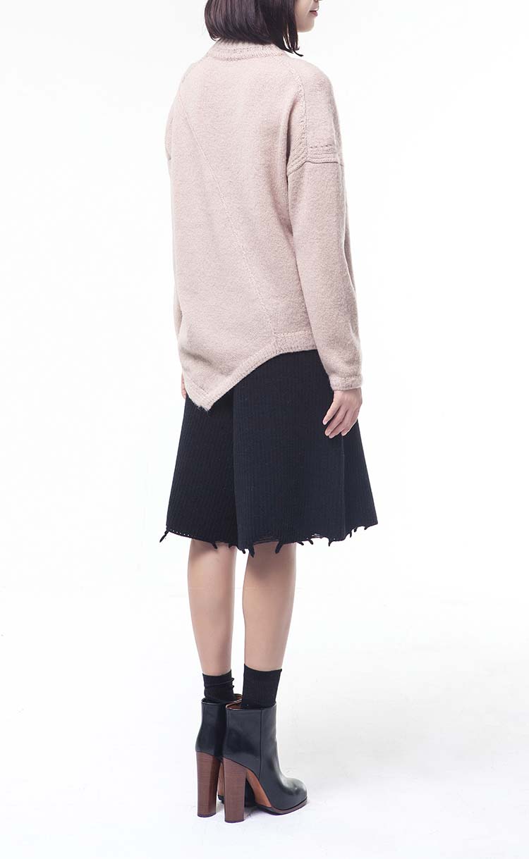 brushed bulky pullover