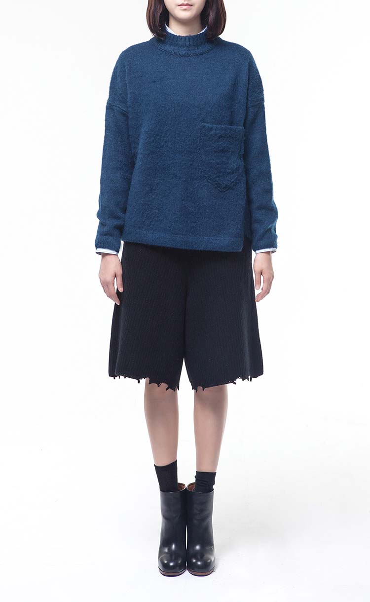brushed bulky pullover