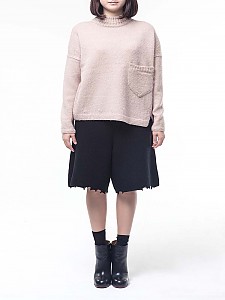 brushed bulky pullover