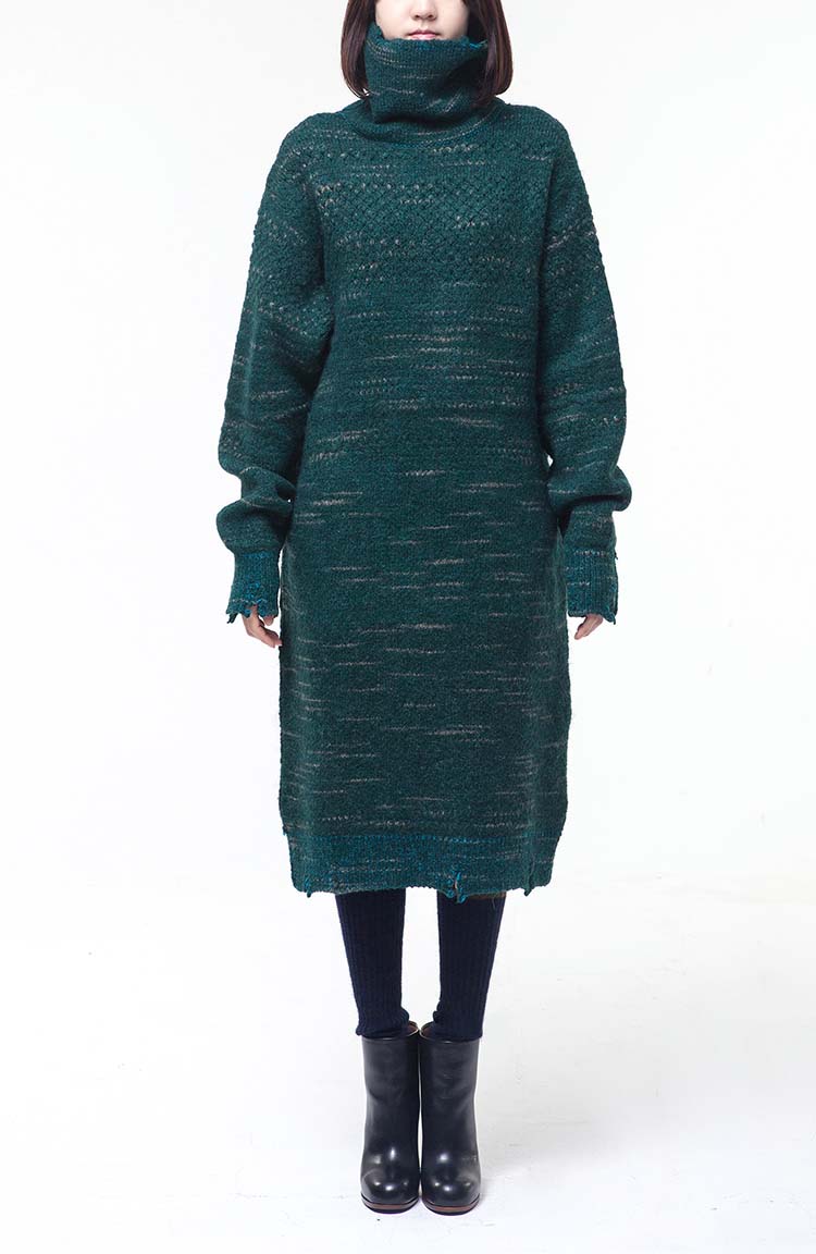 solide texture dress