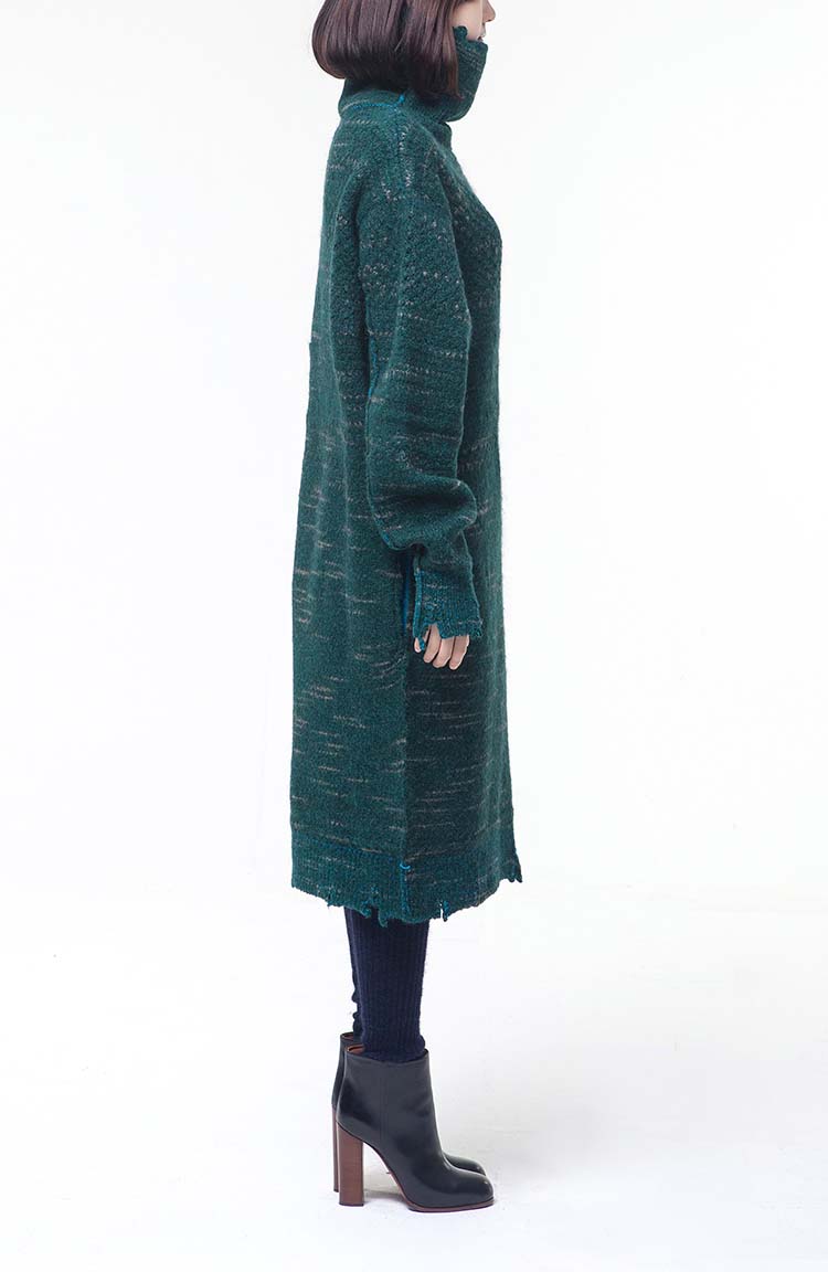 solide texture dress