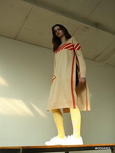 ARROW MOTIF ROUND LONG DRESS