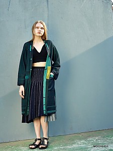 DOUBLE FACE GOWN CADIGAN (NAVY)