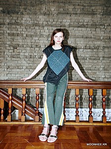 FLOWER JACQUARD PANTS (GREEN)