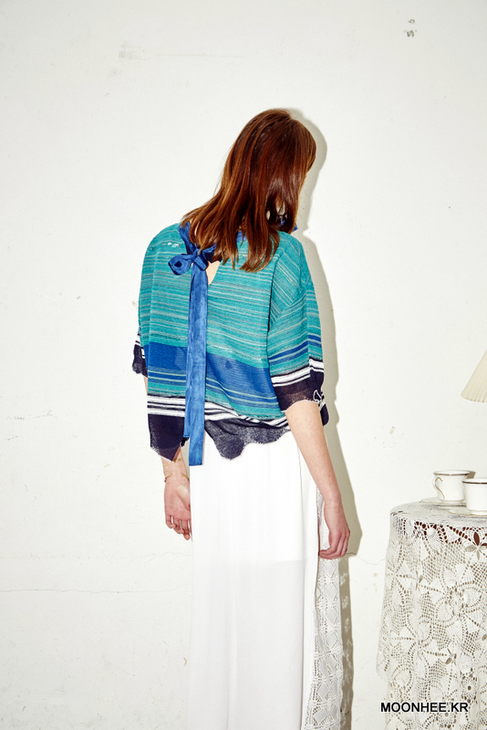FRILL WAVE RIBBON TOP (GREEN)