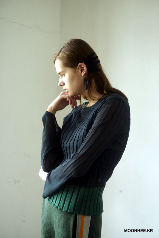 WIDE CUFFS SEETHROUGH TOP (GREEN)