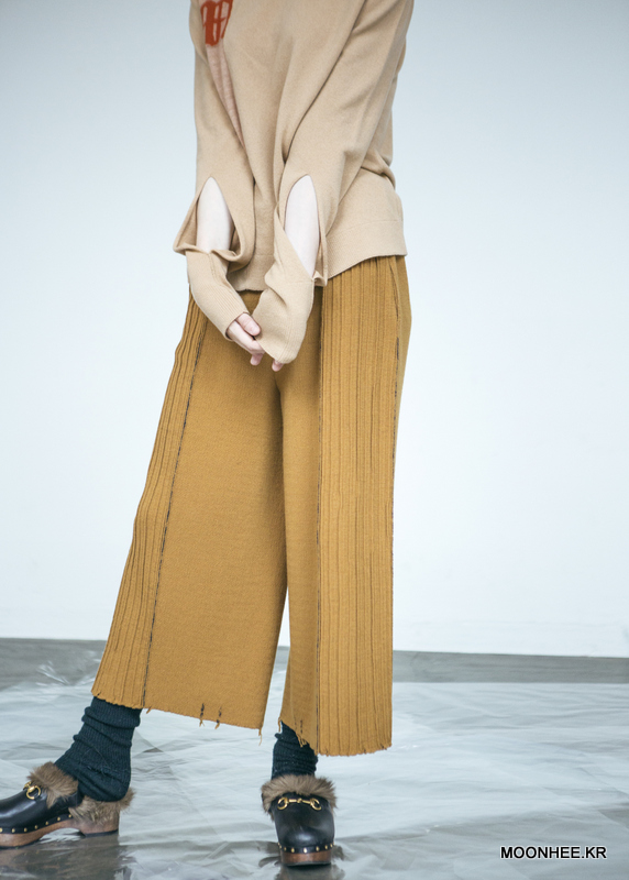 Double face Wide-leg Pants[CAMEL]
