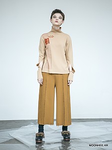 Double face Wide-leg Pants[CAMEL]