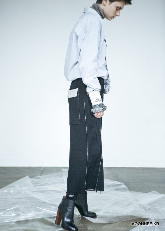 Double face Wide-leg Pants[BLACK]