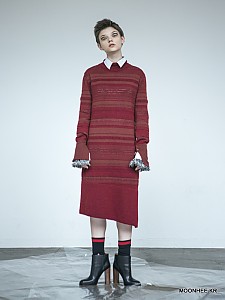 Slit Midi Dress[WINE]