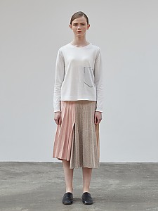 Accordion Metallic Skirt [L/PINK] 기획상품