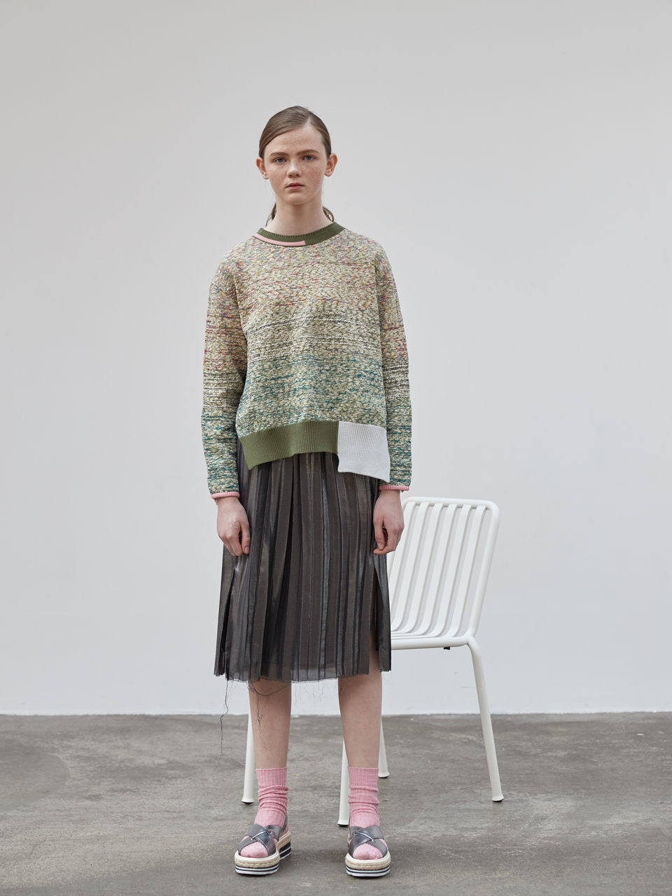 Multi Metallic Pullover [GREEN]