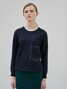 Multi Poket Round Top [D/NAVY] 기획상품
