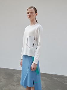 Multi Poket Round Top [WHITE] 기획상품