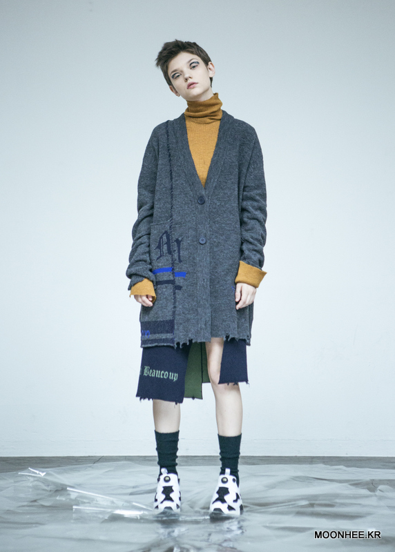 Angel Graphic Cardigan [Grey]