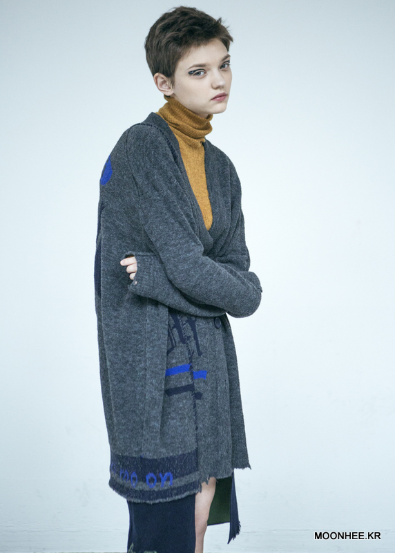 Angel Graphic Cardigan [Grey]