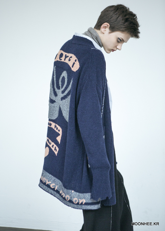 Angel Graphic Cardigan [Dark Navy]