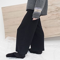 M7WP01A [Seamless Knit Trousers] 무봉제  BLACK