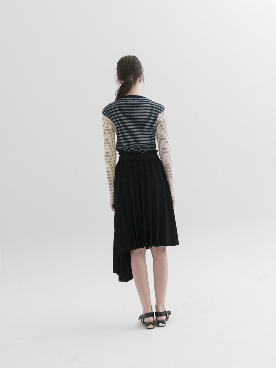 Multicolor Stripes Ribbed P/O