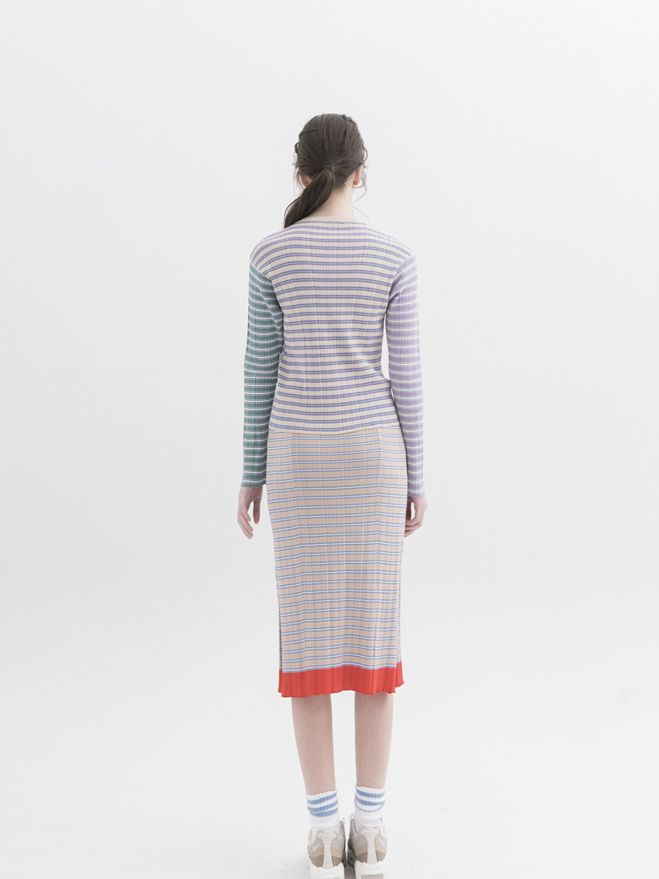 Multicolor Stripes Ribbed P/O