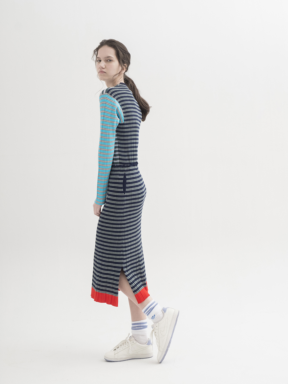 Multicolor Stripes Ribbed P/O