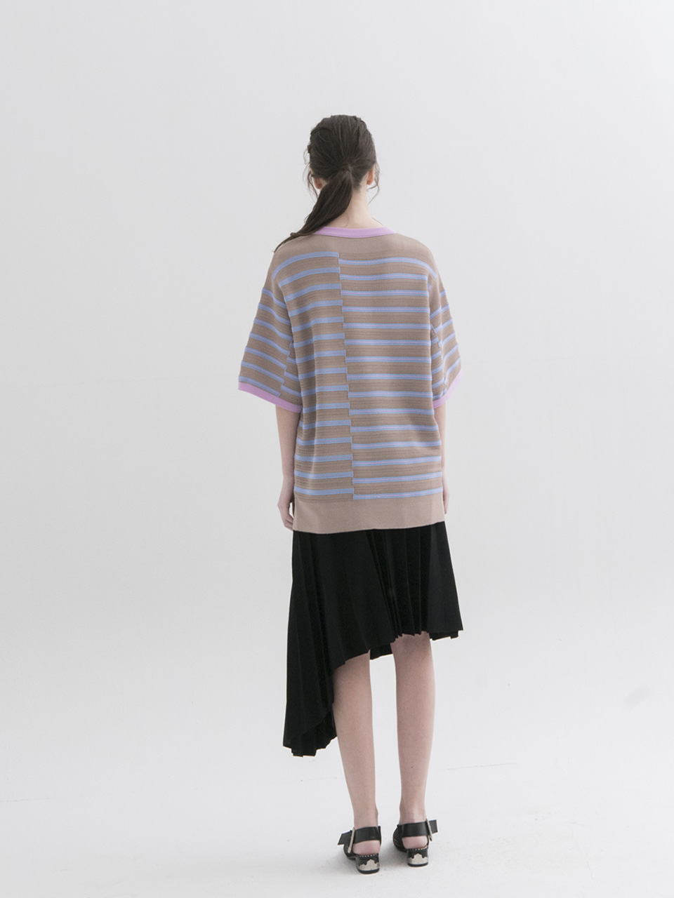 Multicolor Stripes Boxy Pullover