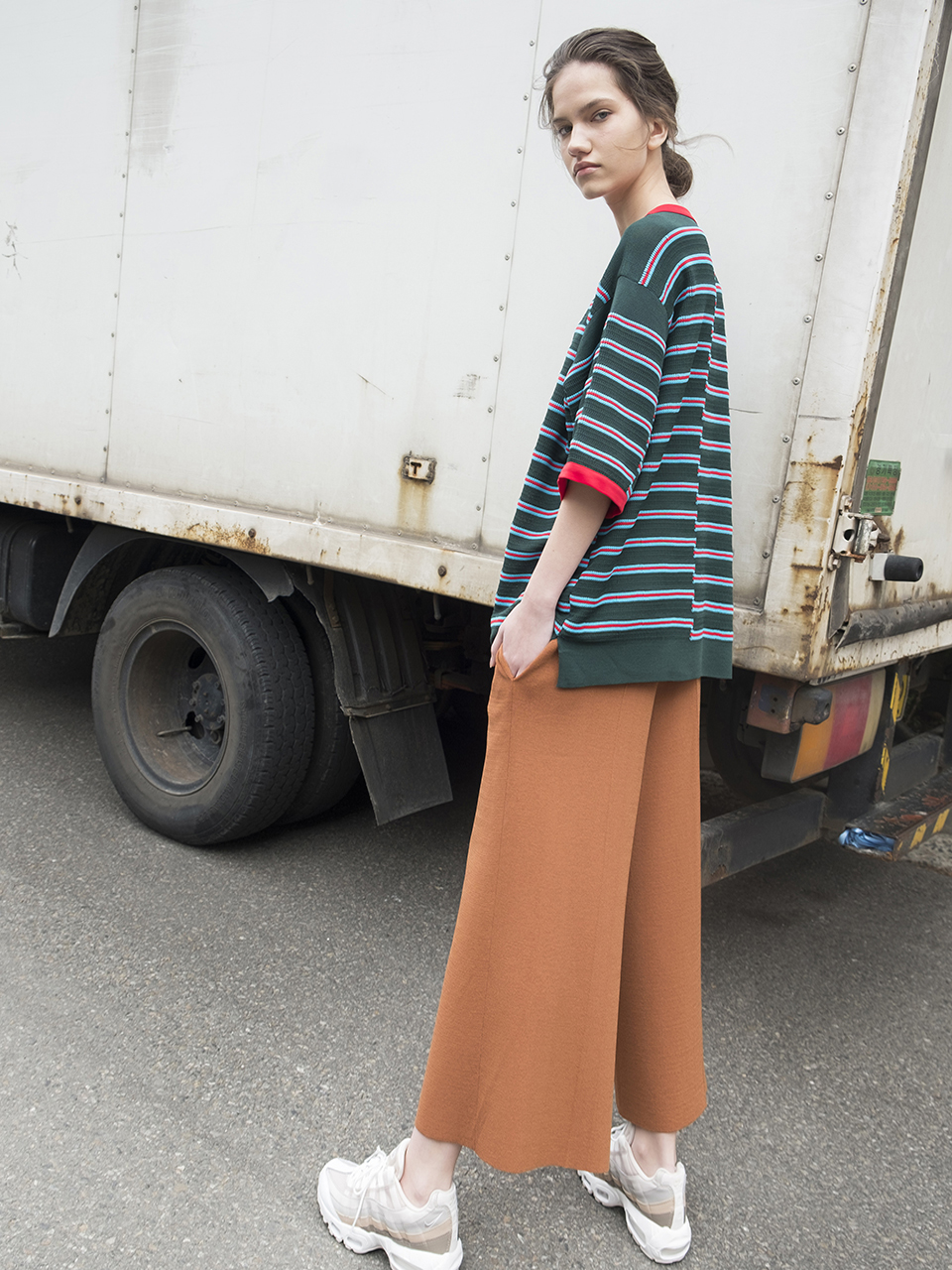 Multicolor Stripes Boxy Pullover