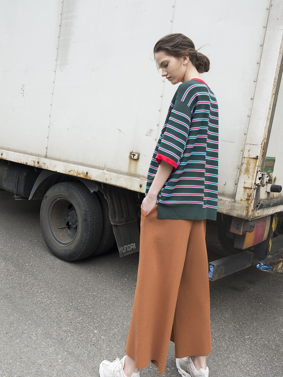 Multicolor Stripes Boxy Pullover